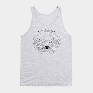 love yourself print Tank Top